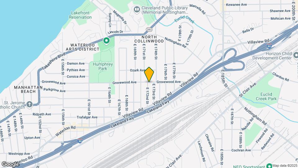17200 Grovewood Ave Map and Location Details