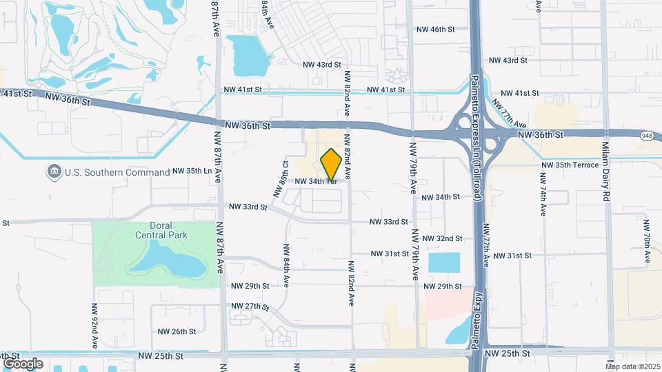 8241 NW 34th St Map and Location Details