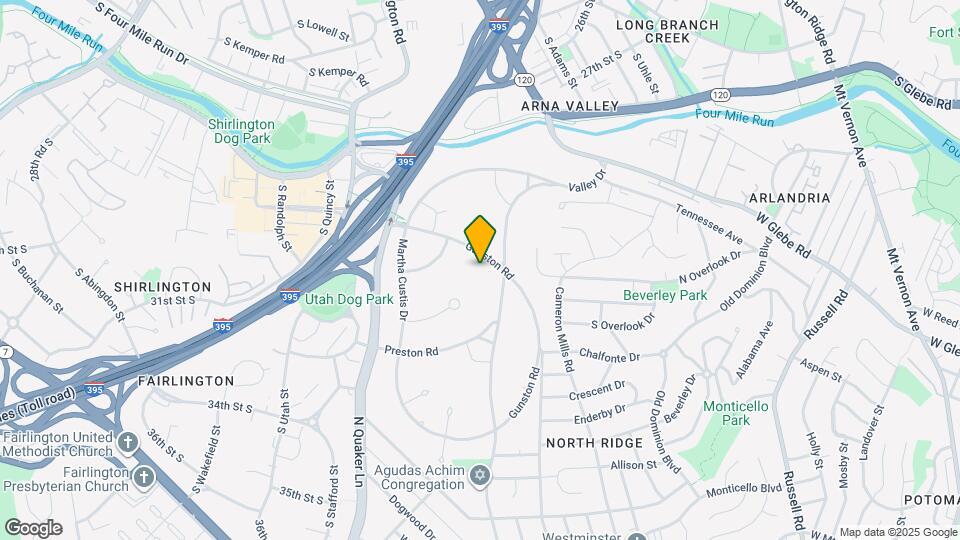 3626 Gunston Rd Map and Location Details