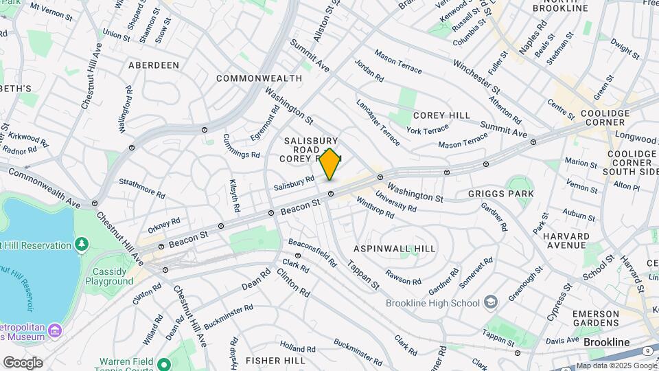 1688 Beacon St, Unit 18 Map and Location Details