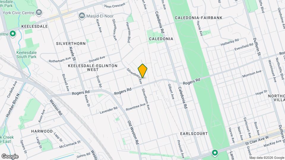 355 Silverthorn Ave Map and Location Details