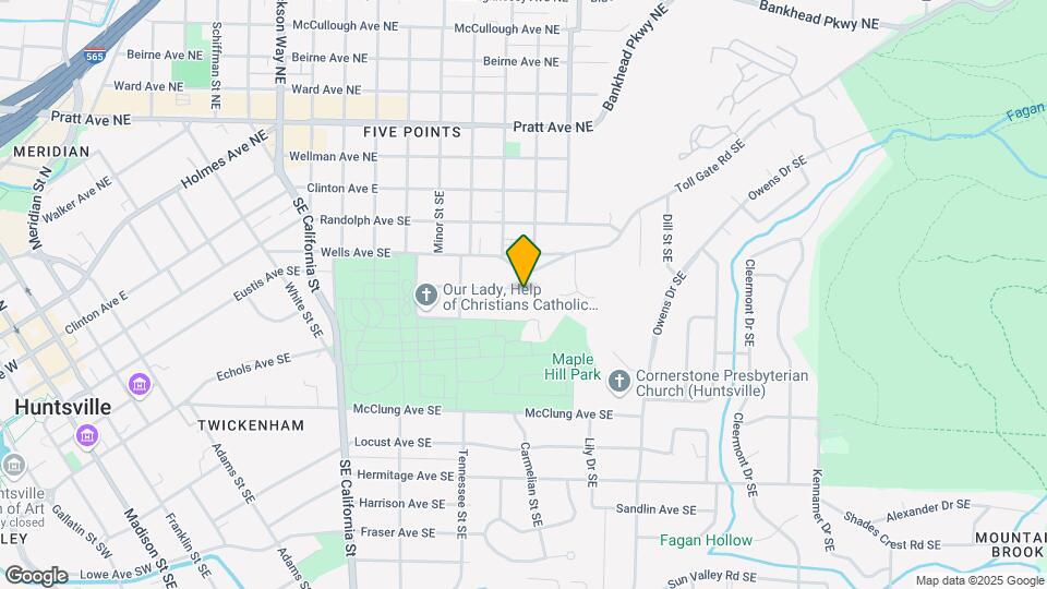 1412 Highland Ave Map and Location Details
