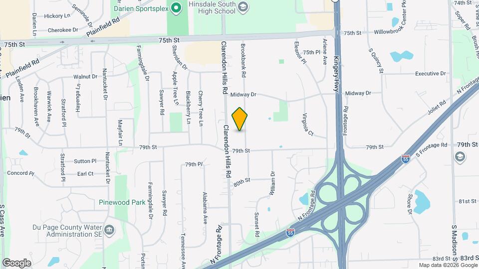 7814 Brookbank Rd Map and Location Details