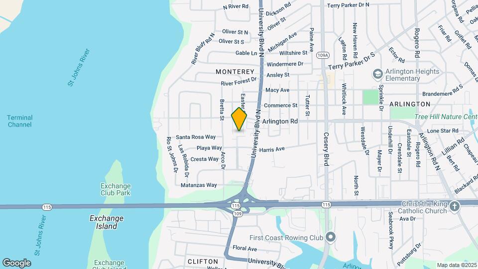 1216 Easter St Map and Location Details
