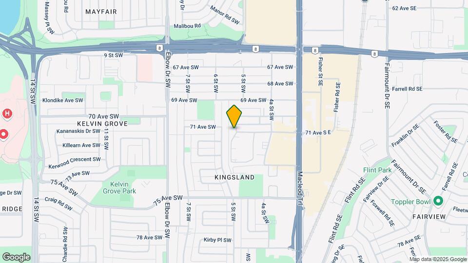 734 Kingsmere Cres SW Map and Location Details