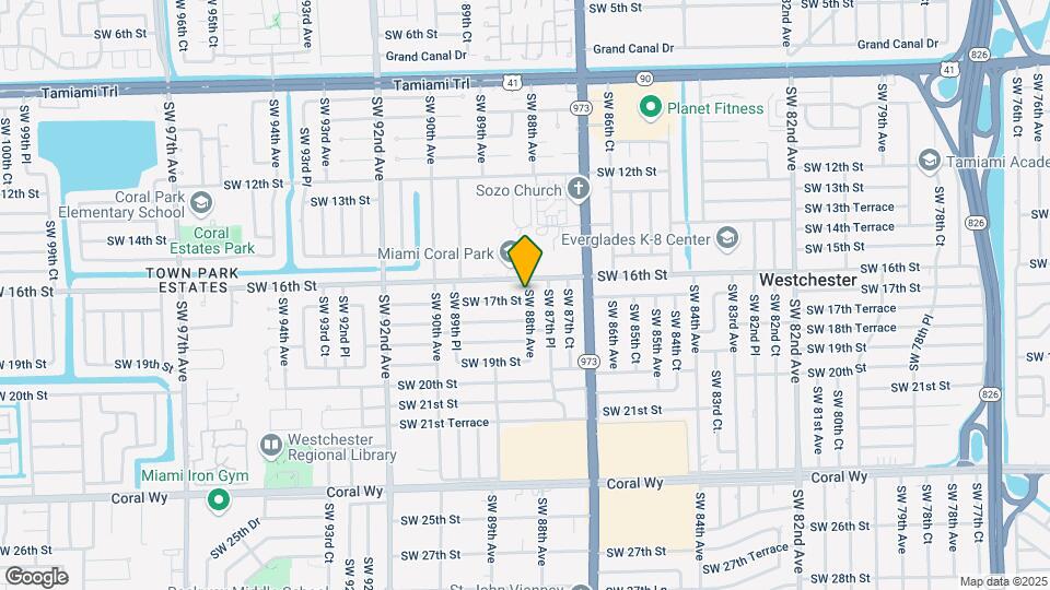 8801 SW 17th St Map and Location Details