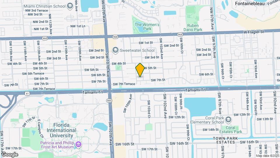 10351 SW 7th St Map and Location Details
