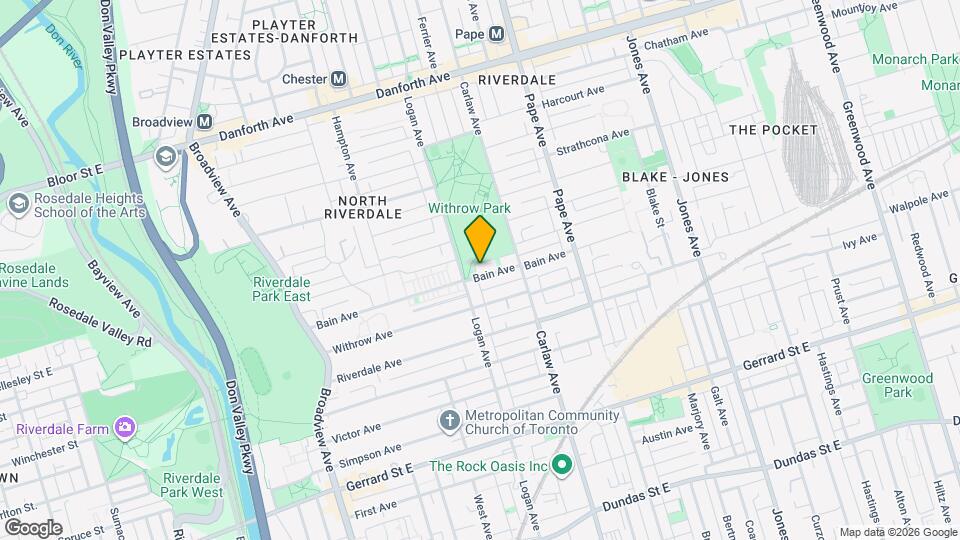 180 Bain Ave Map and Location Details