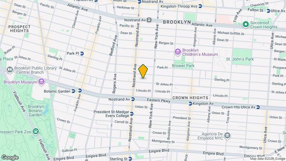 881 St Johns Pl Map and Location Details