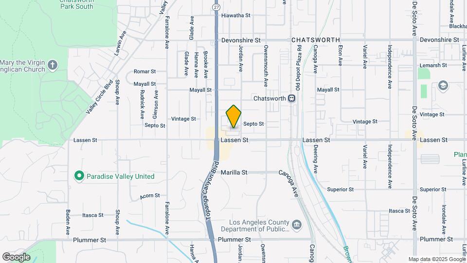 21901 Lassen St Map and Location Details