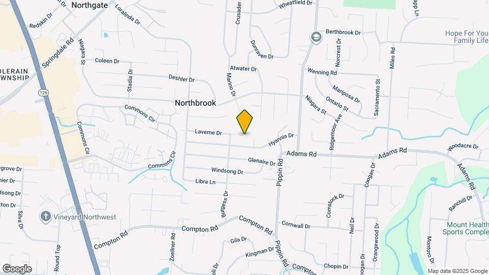 2949 Laverne Dr Map and Location Details