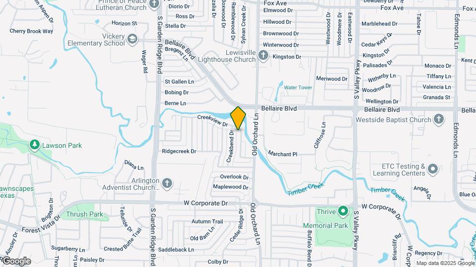 1348 Creekview Dr Map and Location Details