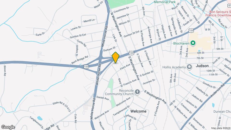 1813 Old Easley Bridge Rd Map and Location Details
