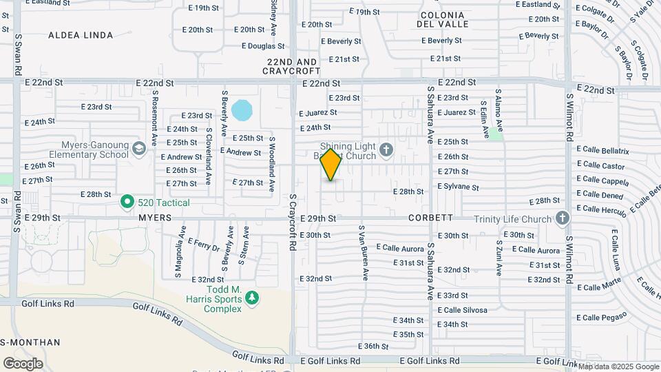 5601-5607 E 28th St Mapa y Detalles de la Ubicación