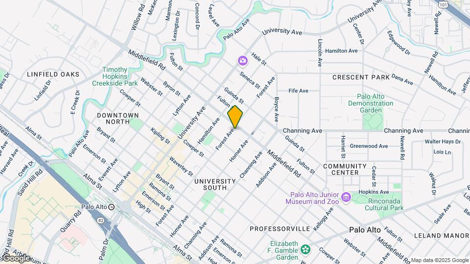 660 Forest Ave Map and Location Details
