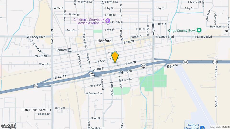 128 E 4th St Map and Location Details