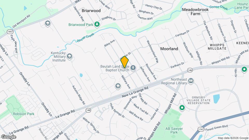 1710 Pershing Ave Map and Location Details