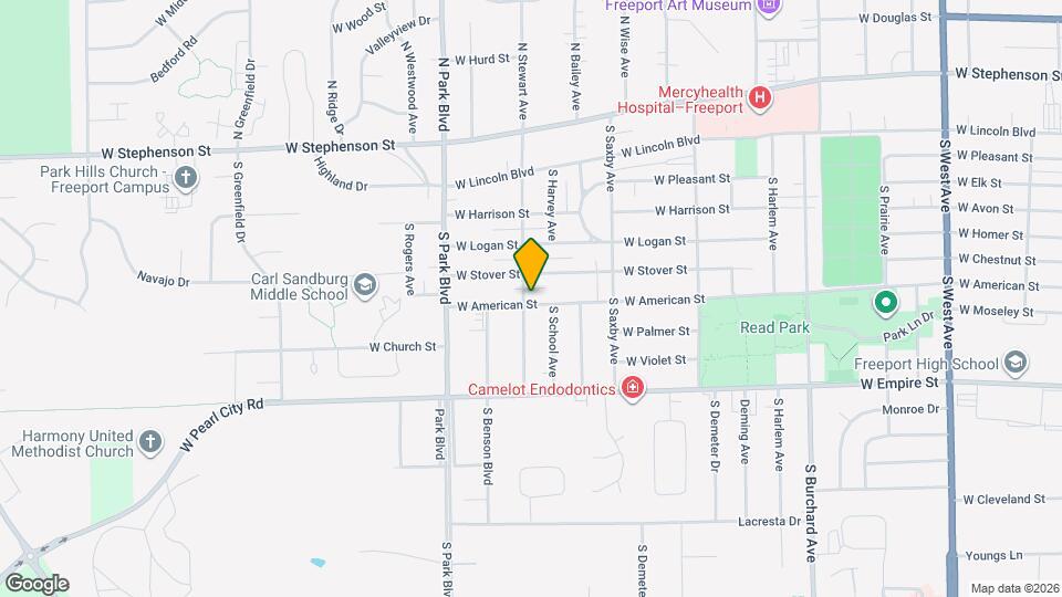 1432 W American St Map and Location Details