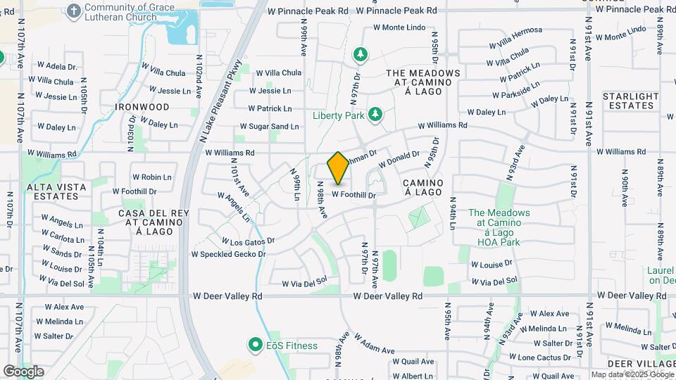 9778 W Foothill Dr Map and Location Details