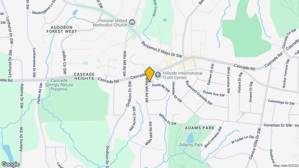 1332 Willis Mill Rd SW Mapa y Detalles de la Ubicación