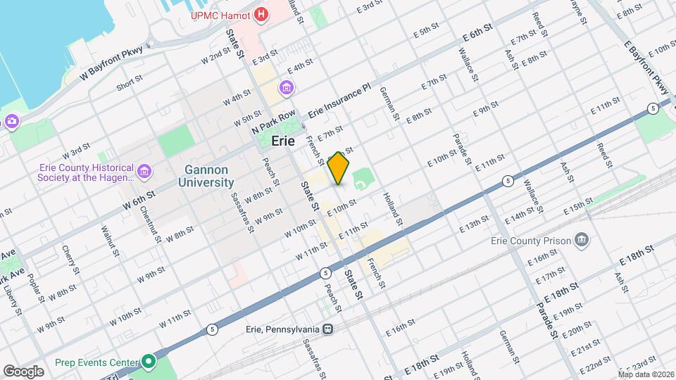 Erieland Real Estate Inc Map and Location Details