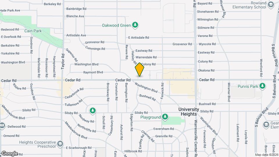 13773 Cedar Rd Mapa y Detalles de la Ubicación