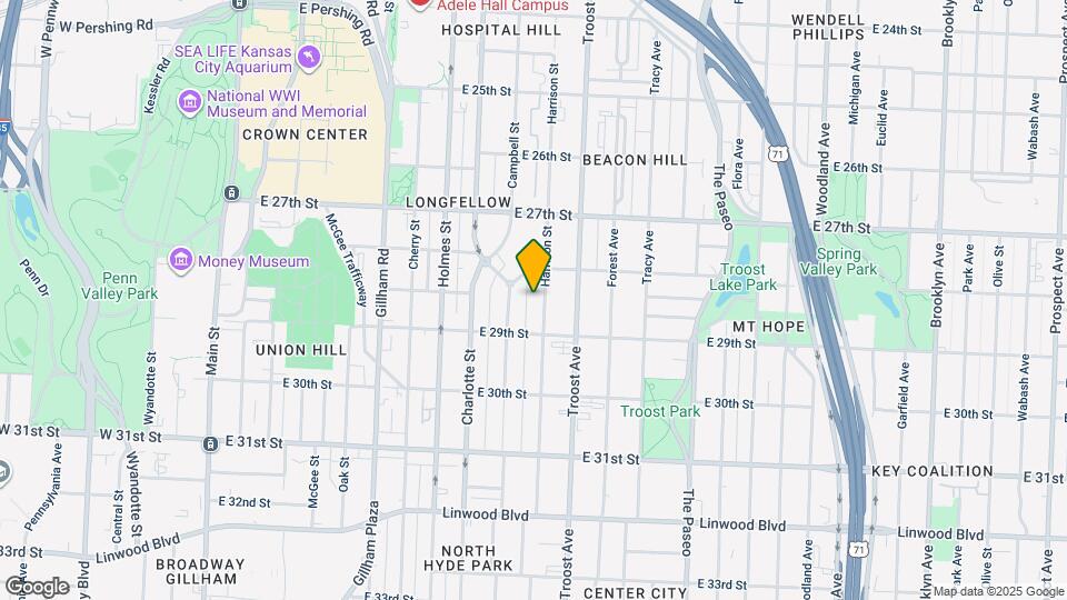 2826 Harrison St Map and Location Details