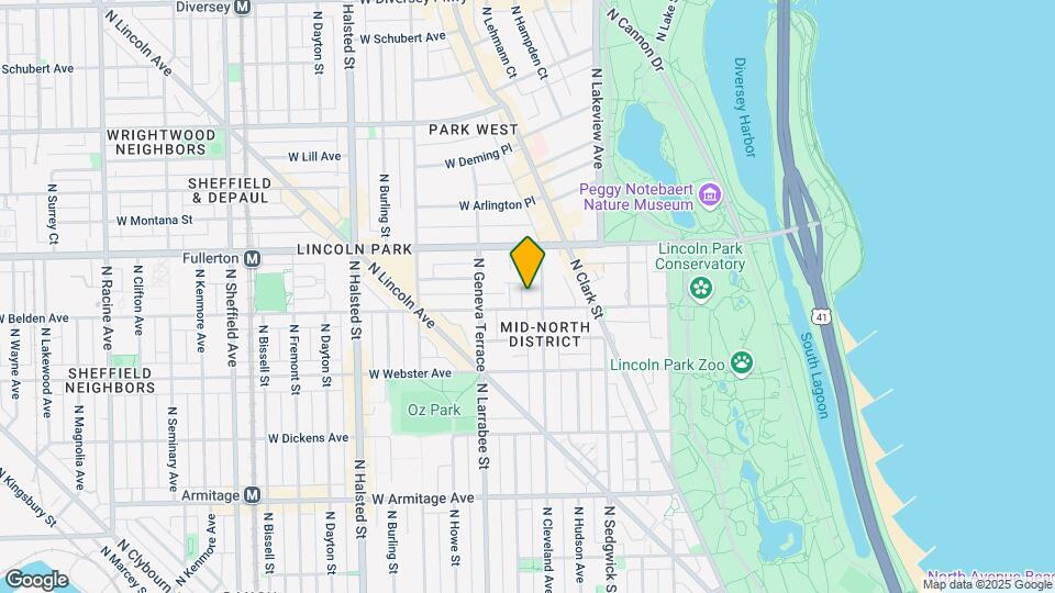 512 W Belden Ave Map and Location Details