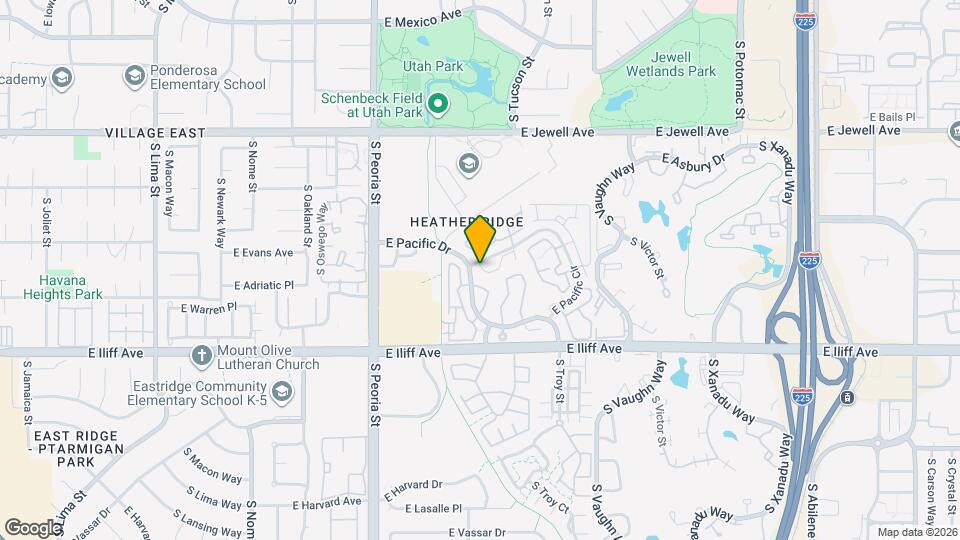 12504 E Pacific Cir Map and Location Details