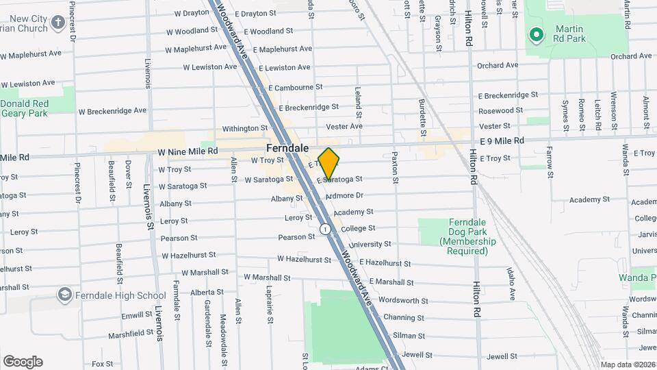 222 E Saratoga St Map and Location Details