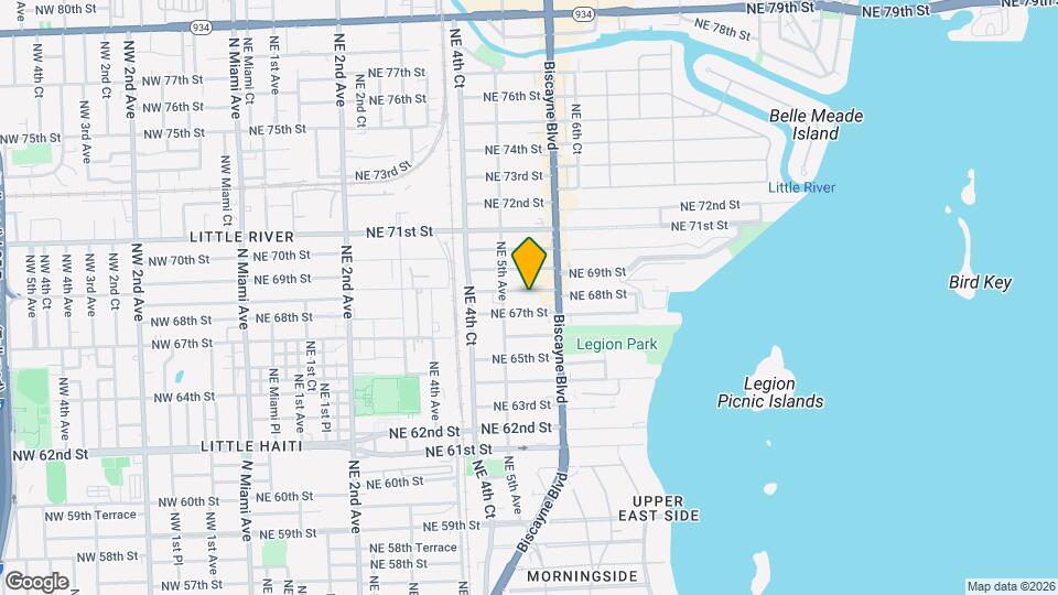 550 NE 68th St Map and Location Details