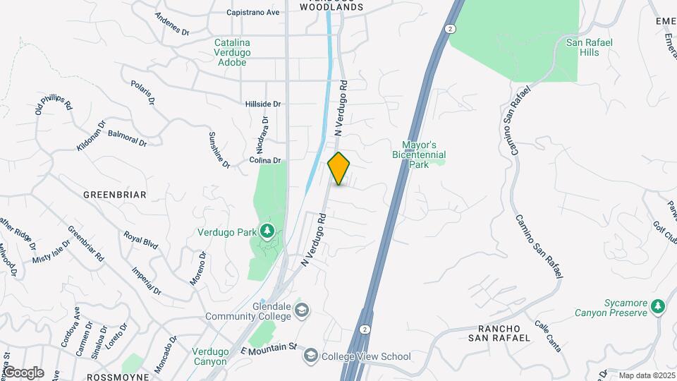 1734 N Verdugo Rd, Unit 7 Mapa y Detalles de la Ubicación