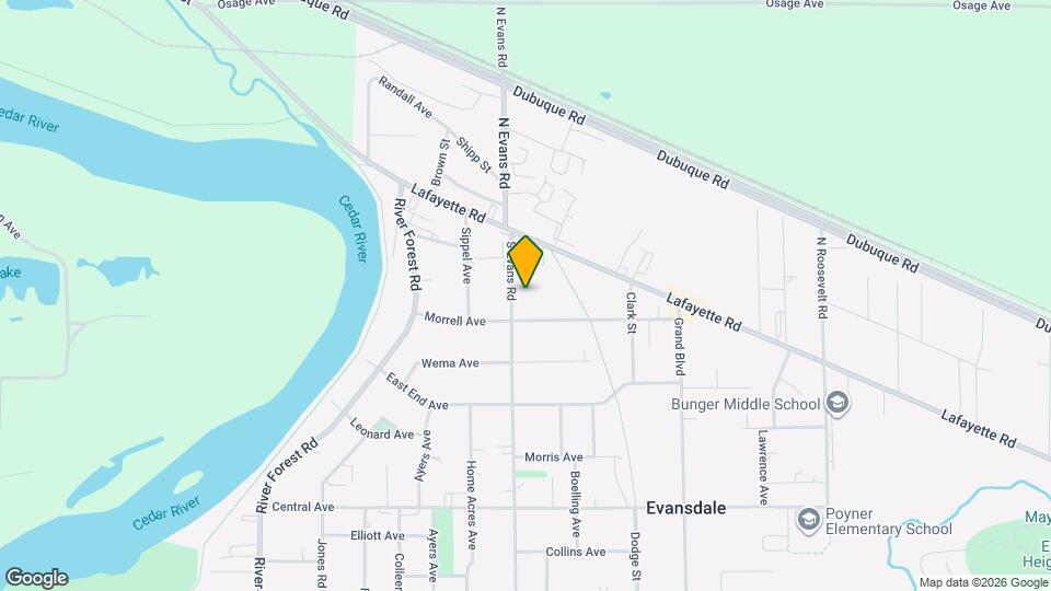239 S Evans Rd Map and Location Details
