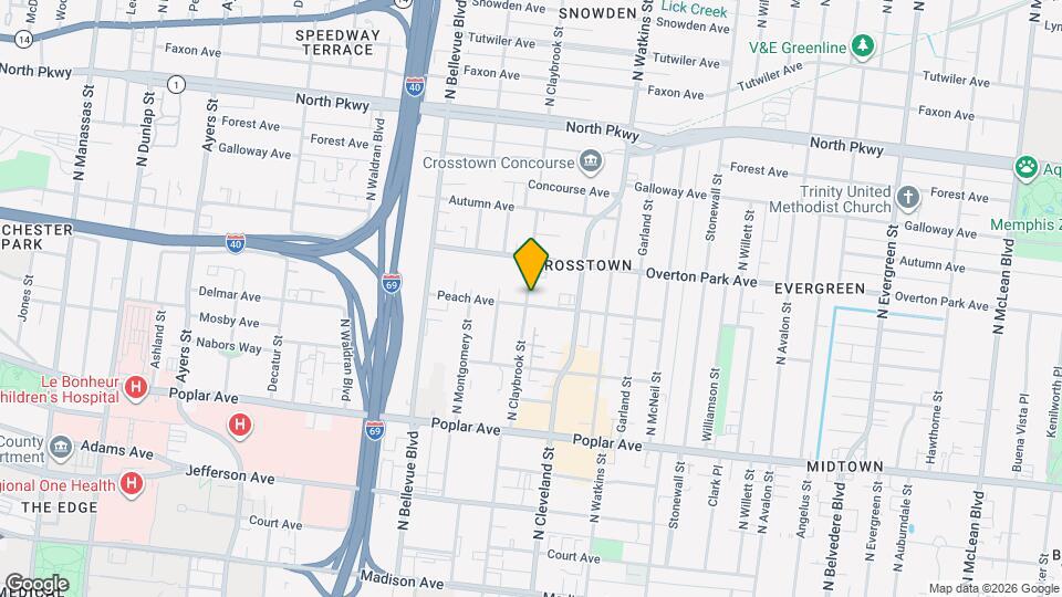 342 N Claybrook St Map and Location Details