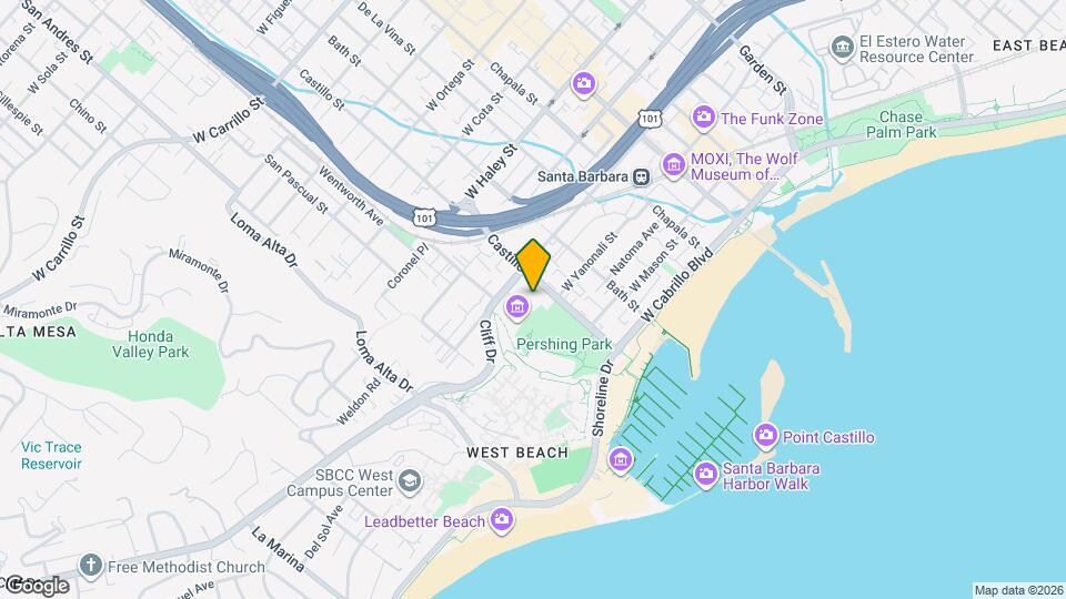 215 Castillo St, Unit 1131 Mapa y Detalles de la Ubicación