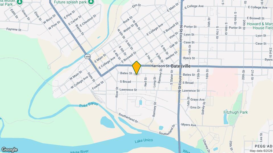 520 Searcy St Map and Location Details