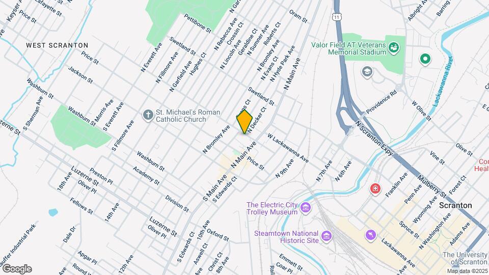1119 Lafayette St, Unit 1119 Lafayette St #1 Map and Location Details