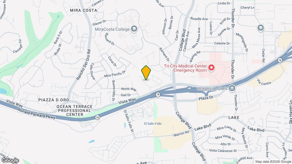 3688 Harvard Dr Map and Location Details