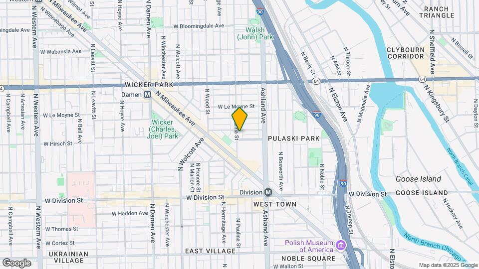 1413 N Paulina St Map and Location Details