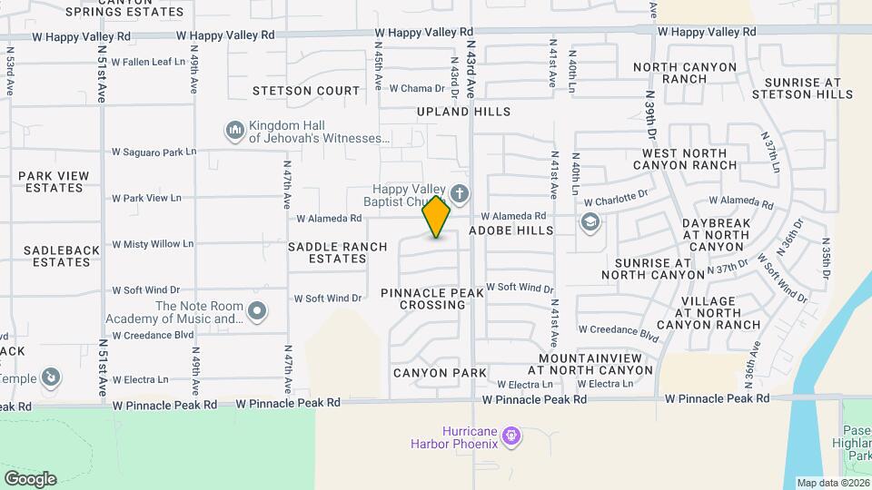 4340 W Misty Willow Ln Map and Location Details