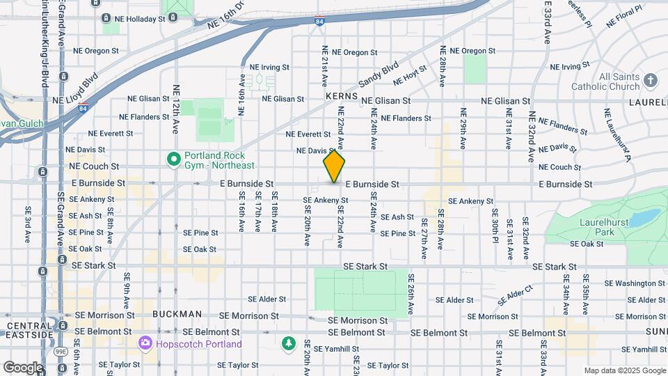 2126 E Burnside St Map and Location Details