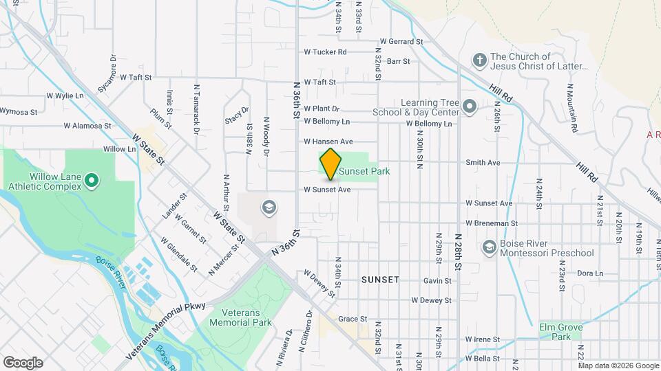 3410 W Sunset Ave Map and Location Details