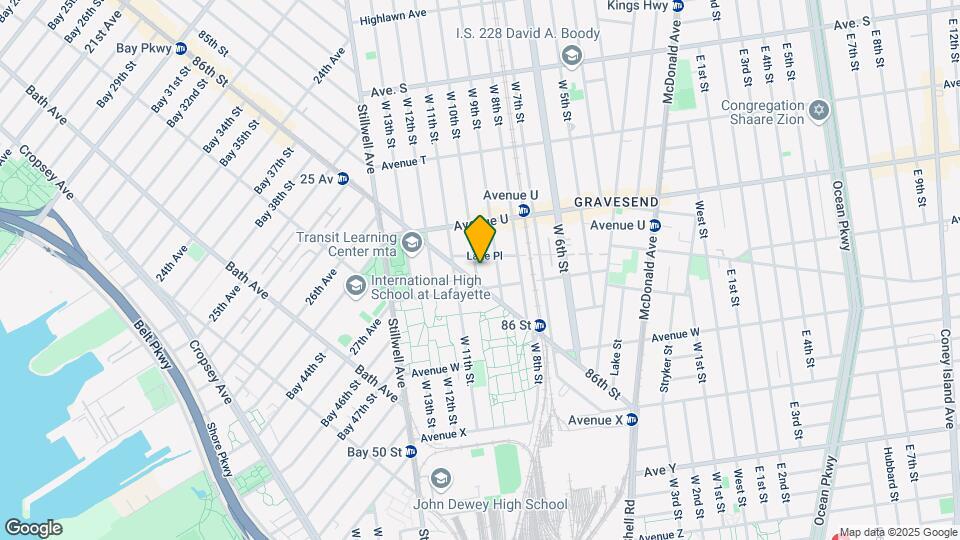 2165 West 10th Street, Brooklyn NY 11223 Map and Location Details