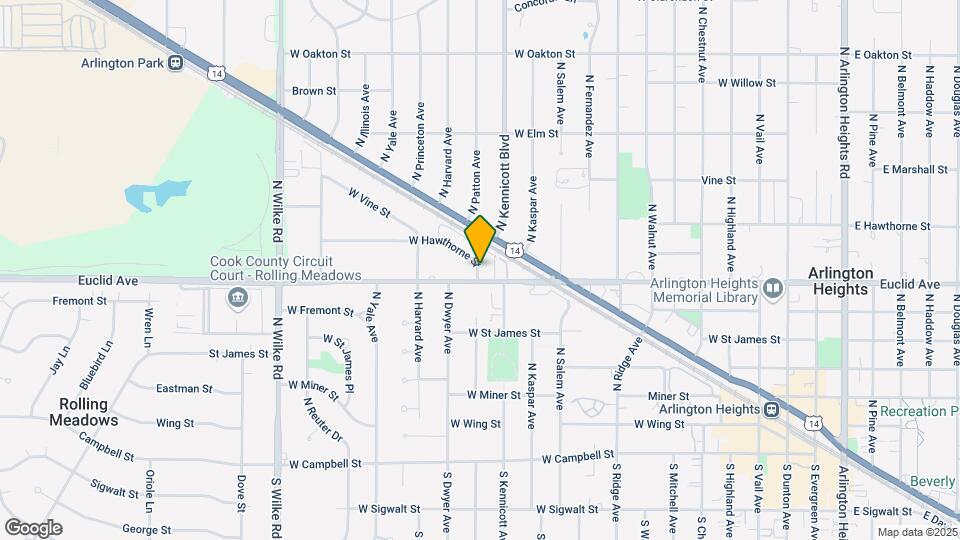 1104 W Hawthorne St Map and Location Details