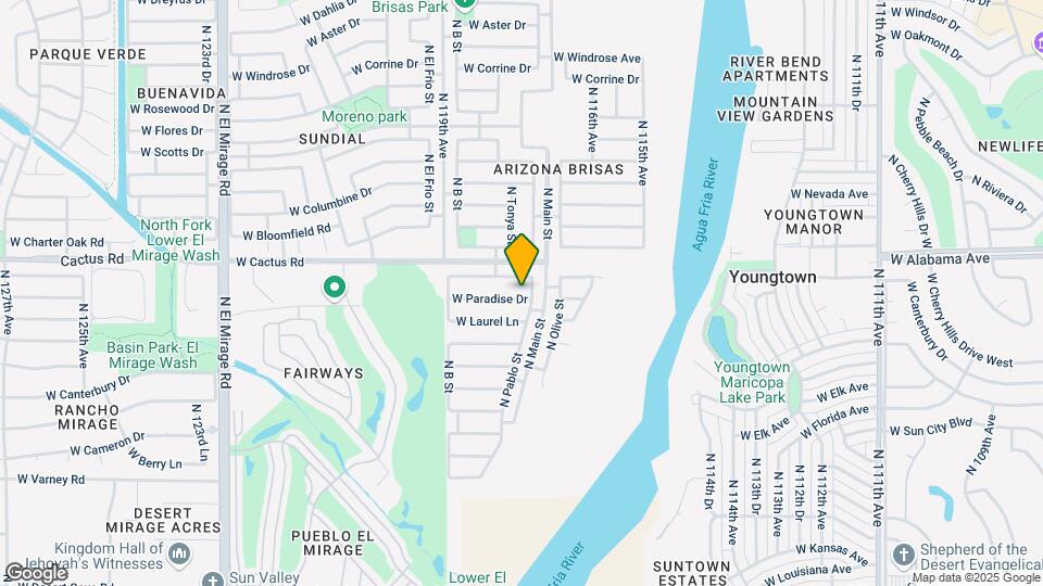 11710 W Paradise Dr Map and Location Details