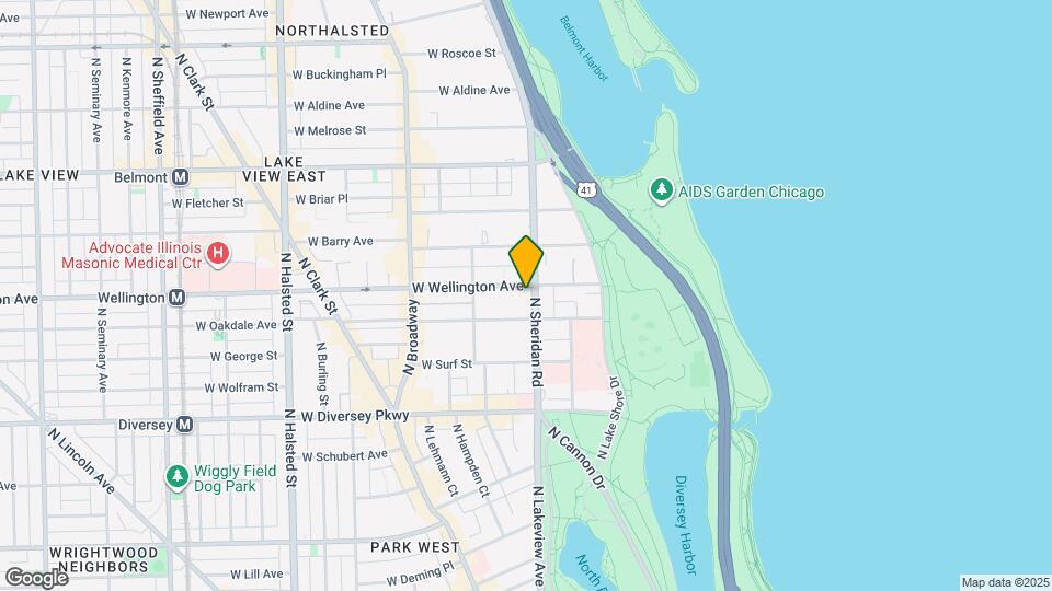 2970 N Sheridan Rd Map and Location Details