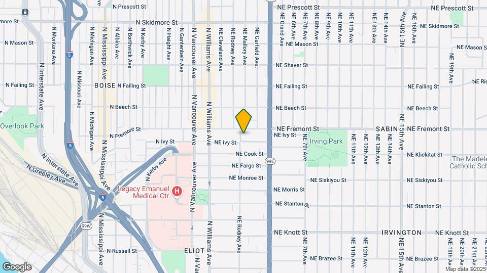 3416 NE Rodney Ave Map and Location Details