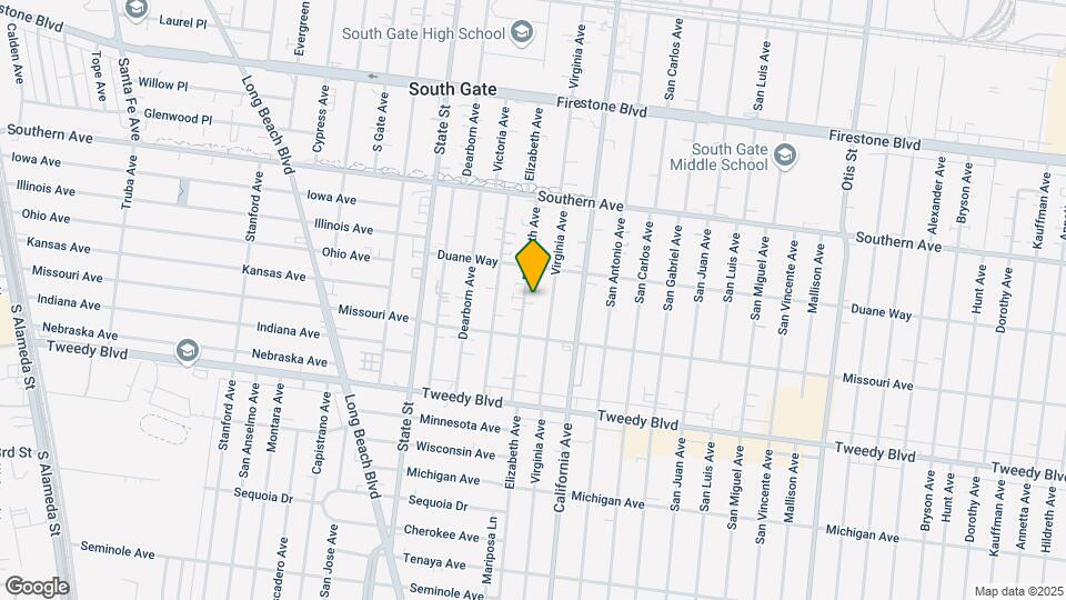 9558 Elizabeth St Mapa y Detalles de la Ubicación