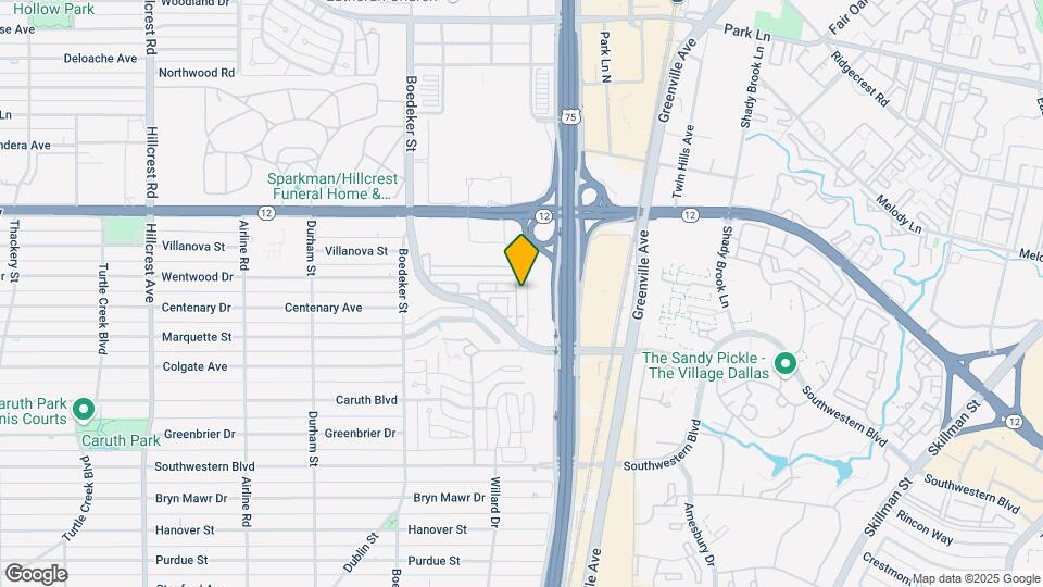The Caruth Premier Townhome Apartments Map and Location Details