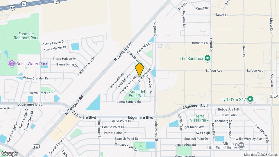 3873 Loma Dante Mapa y Detalles de la Ubicación